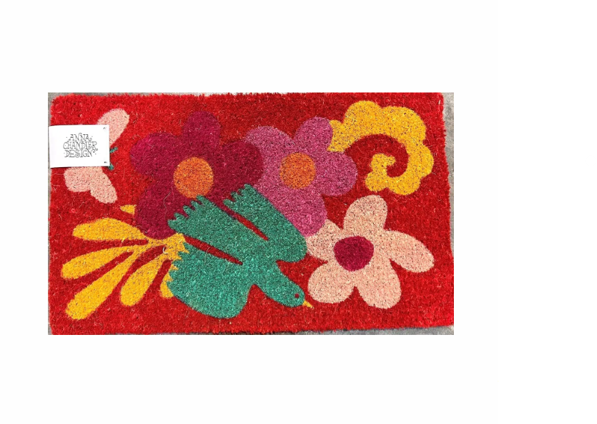 Door Mat Short - Bird Red