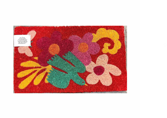 Door Mat Short - Bird Red