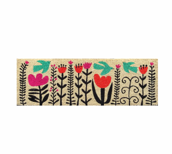 Door Mat Long - Wildflowers