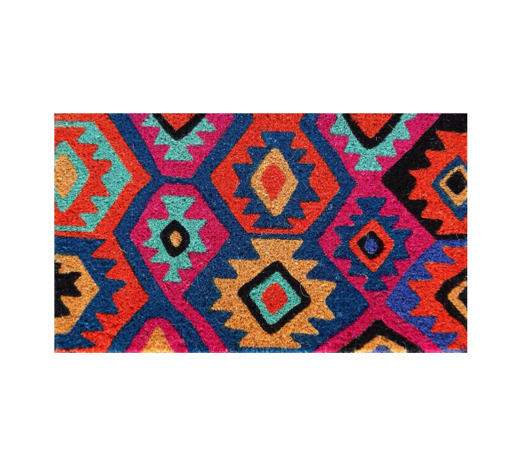 Door Mat Short - Kelim Red