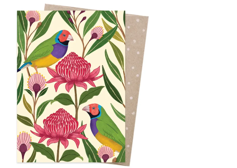 Card - Gouldian Finches