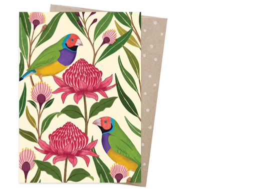 Card - Gouldian Finches