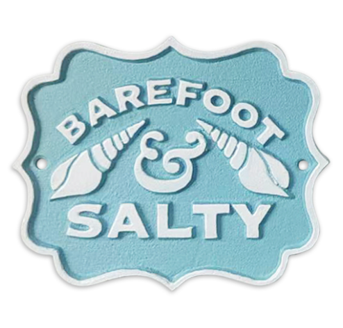 Cast Iron Sign - Salty