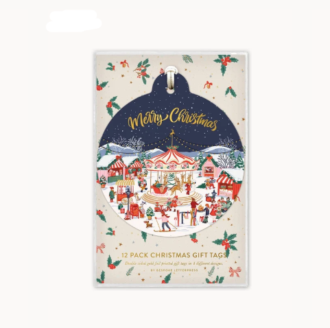 12 Pack Bauble Gift Tag - Season of Joy