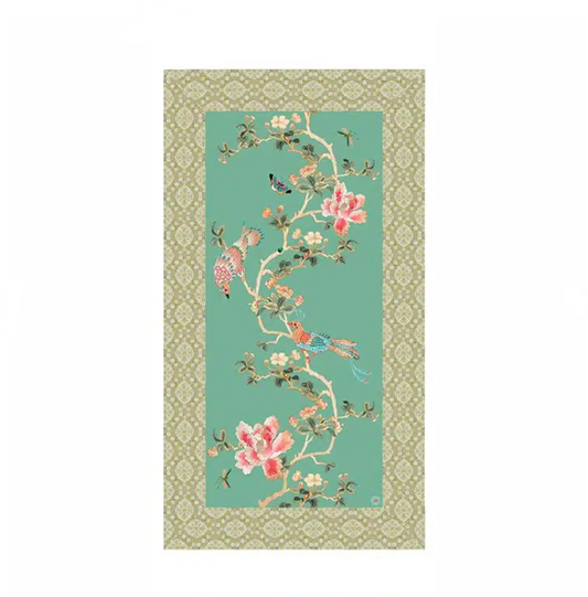 Canvas Tablecloth Celadon Chinoiserie