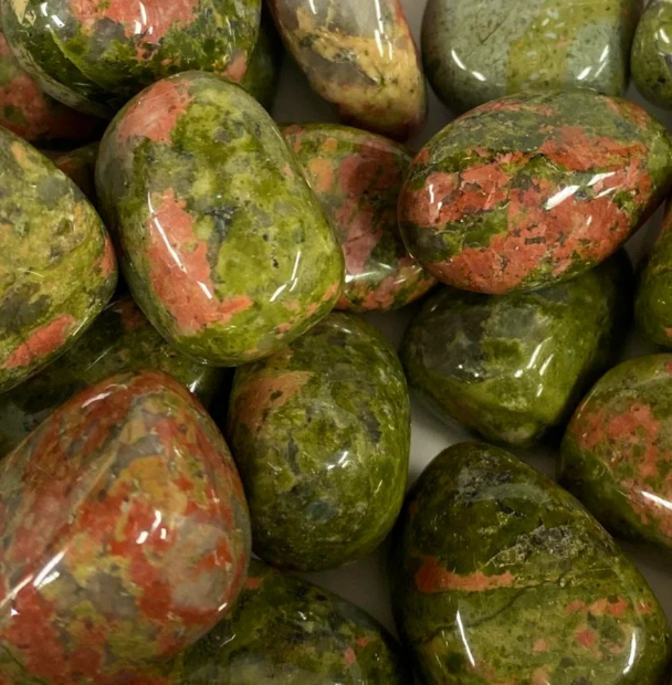 Crystal - Tumbled Unakite