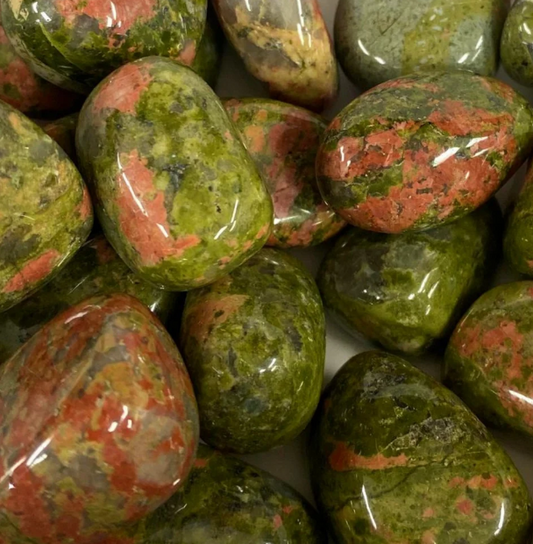 Crystal - Tumbled Unakite