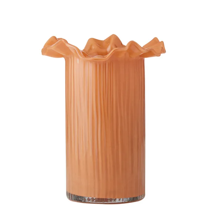 Xanthe Glass Vase - Rust