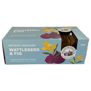 Valley Produce Co. Native Artisan Crackers - Wattle Seed & Fig