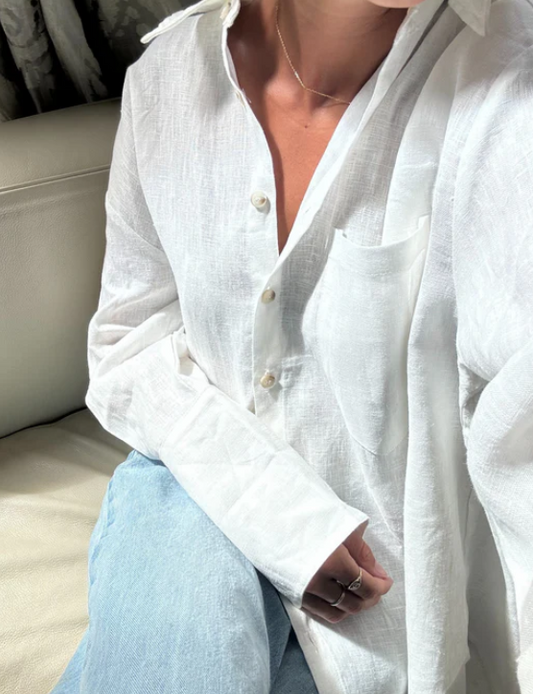 Walnut Ritz Shirt - White