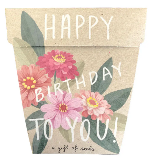Seed Pack - Happy Birthday Zinnia