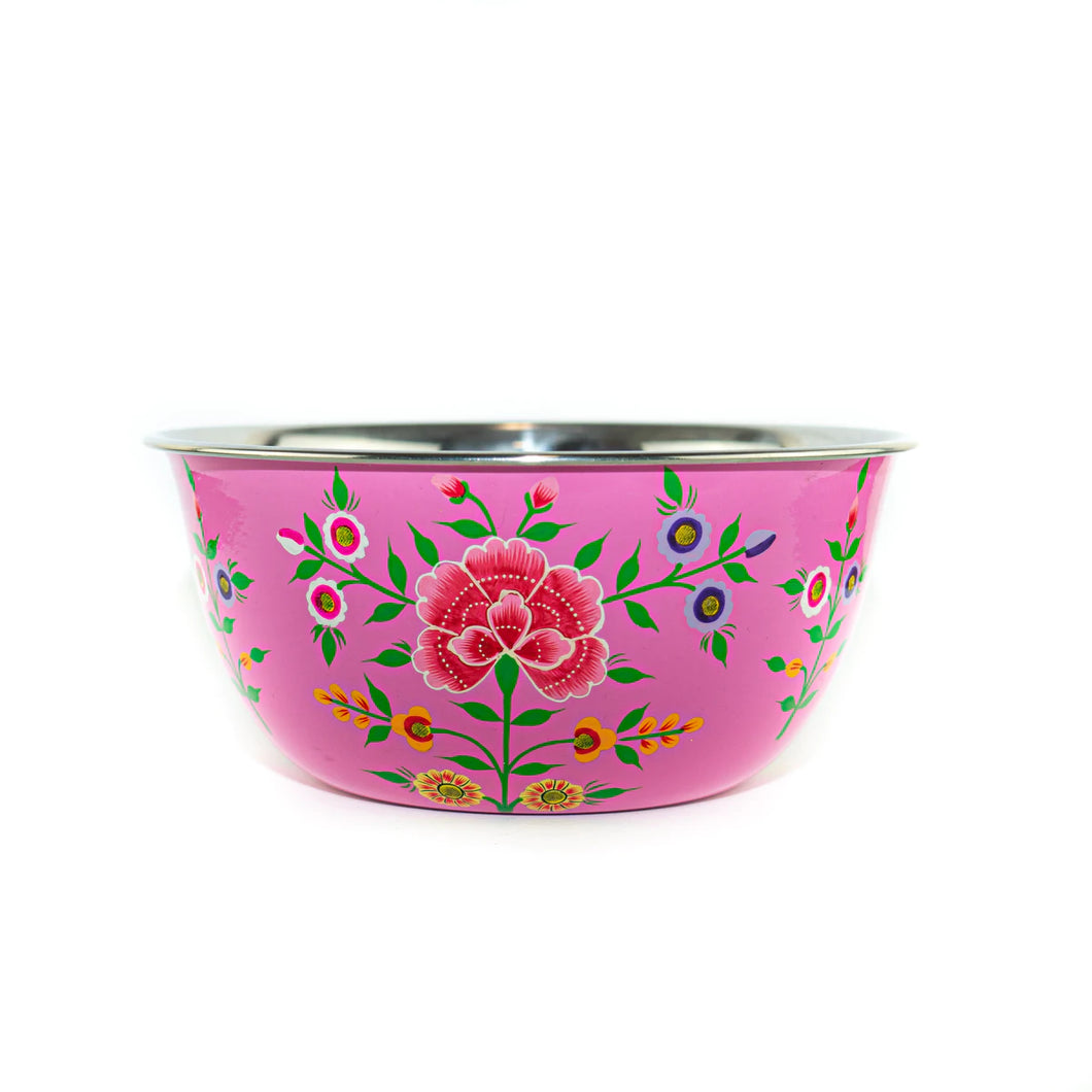 Picnic Folk- Salad Bowl Posie Jaipur Pink