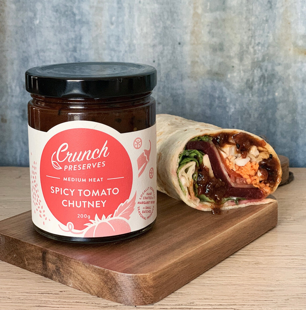 Crunch Preserves- Spicy Tomato Chutney 200g