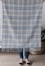 Tartan Baby Blanket - Supersoft Lambswool - Powder Blue