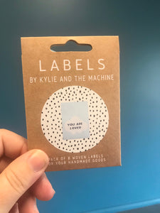 ‘You are Loved’ woven label