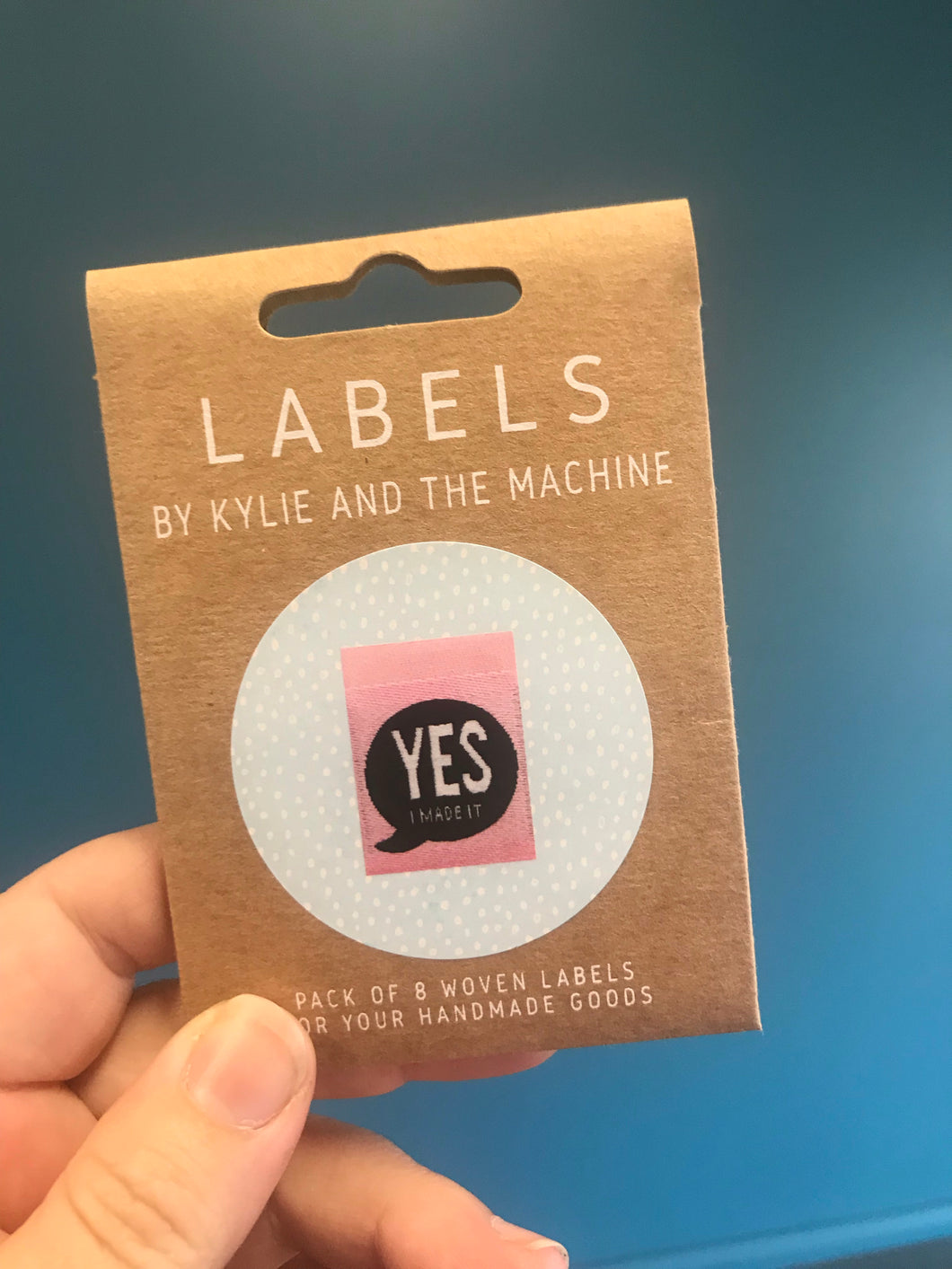 ‘Yes, I made it’ woven label