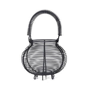 Wire Egg Basket - Black
